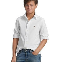 RALPH LAUREN 棉质牛津布运动衬衫 大童款/小童款
