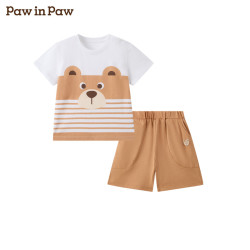 Paw in Paw PawinPaw卡通小熊童装春夏男女宝宝圆领休闲套装