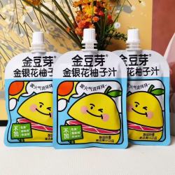 金豆芽 金银花柚子汁儿童饮料 1000ml 13袋