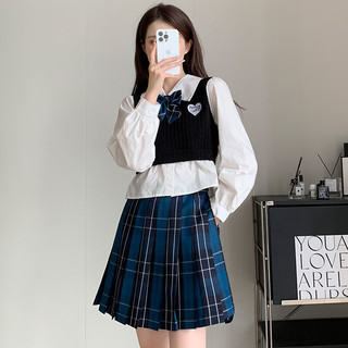 shirgirl JK格子裙 浅蓝色 XS 半身裙