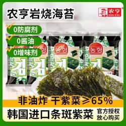 农亨 岩烧海苔 16克 袋装 儿童休闲小零食