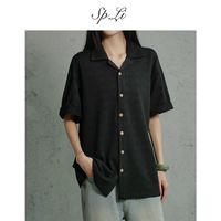 百亿补贴：SP.LI SPLi 男士宽松翻领短袖衬衣