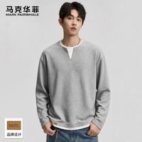 百亿补贴：马克华菲 男士假两件V领卫衣