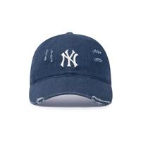 MLB 男女同款时尚牛仔软顶棒球帽