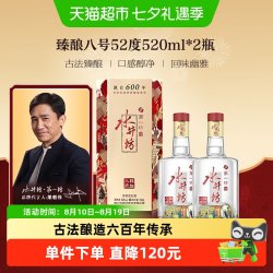 水井坊 浓香白酒礼盒 礼袋  浓香型 52%Vol. 包装 520ml