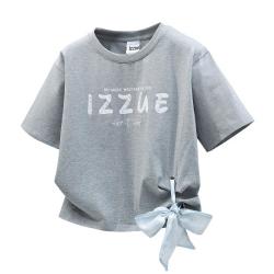 I.T izzue 女式圆领绑带丝巾短袖T恤