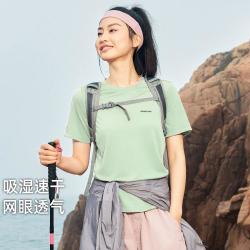 拓路者 透气舒适户外T恤女夏款简约轻薄宽松上衣