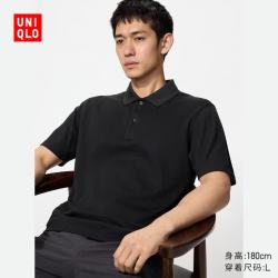 优衣库 AIRism POLO衫 2XL 09 黑色