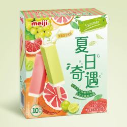 明治 夏日奇遇 雪糕 2口味 460g（芝芝西柚46g*5支+芝芝葡萄46g*5支）