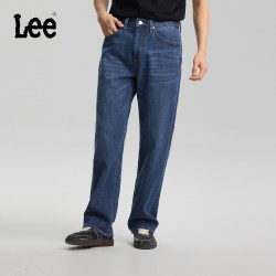 Lee 标准中腰直脚中浅蓝百搭五袋裤款男牛仔裤潮LLMB1007263QJ-571