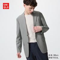 优衣库 482225 快干弹力轻型茄克 天灰色 XS