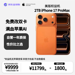 Apple iPhone 17 Pro Max A19芯片 橙色 2TB 5G手机