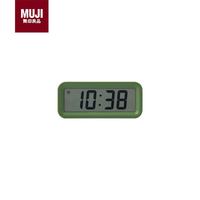 無印良品 MUJI 数字钟 家用电子时钟 闹钟 桌面时钟 绿色 小（无闹钟功能）