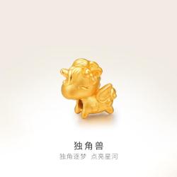 明牌珠宝 女士足金独角兽转运珠 VPP0413