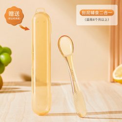 贝肽斯 刮泥勺婴幼儿辅食勺子6个月以上水果挖泥勺