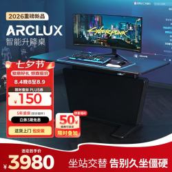 Ergonor 保友 Ergonor ARCLUX 智能电动升降 1.6m 武士黑 电脑桌