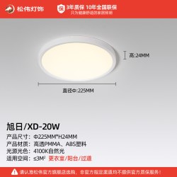 松伟 晨光 XD-16W 圆形吸顶灯 20W 旭日圆