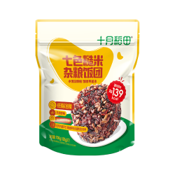 十月稻田 七色糙米杂粮饭团 100g*7  免煮速食 低脂健身 饱腹杂粮饭团