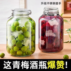 青梅泡酒玻璃瓶食品级密封罐厨房储物器皿