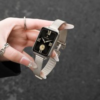 移动端：适用小米手环10pro表带金属麦穗磁吸8pro韩系腕带红米redmiwatch6智能运动5高颜值女生小蛮腰夏天watch4新品
