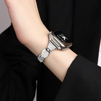 移动端：适用华为watchfit5表带贝母fi5pro手表带fit4新款fit4pro金属贝壳表链fit3智能女生韩系小众腕带细款女士夏季