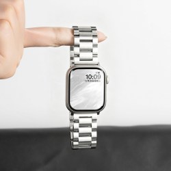 匠戴 适用苹果S111手表iwatch11表带applewatch10高级不锈钢金属8夏天女款S8新款运动SE3智能ultra3创意钻壳