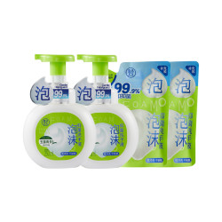 盒马 泡沫抑菌洗手液(玉露青茶) 250ml*2+200ml*2