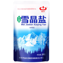 察尔汗 青海雪晶盐260g青藏高原天然结晶湖盐调味食用盐 青海雪晶盐260gX7袋