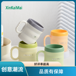 高颜值加厚洗漱口杯成人北欧风竹节牙刷杯防摔耐用情侣学生牙缸
