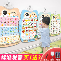 乐乐鱼 0到3岁有声挂图宝宝益智玩具幼儿点读发声书学说话神器趣味玩具