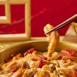 鸡腿肉三拼单人焖锅+米饭（可续）