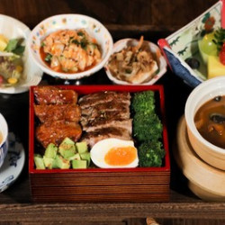 单人味肝牛排定食套餐