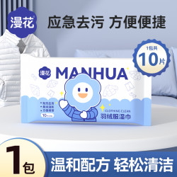 漫花 羽绒服清洁湿巾 10片*1包