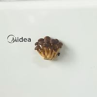 赋闲 云南菌菇冰箱贴磁吸装饰贴香菇家居装饰品立体模型磁贴蘑菇冰箱贴 真姬菇-磁吸冰箱贴