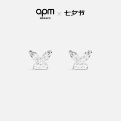 APM Monaco LUMIERE系列 AE13732OX 蝴蝶925银耳钉
