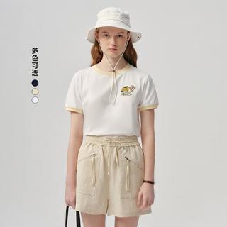 TEENIE WEENIE 撞色圆领宽松短袖T恤