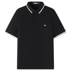 navigare 冰感棉 Polo衫男短袖 暗夜黑 XL