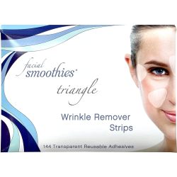 Facial Smoothies TRIANGLE 除皱条，144 个抗皱贴，用于眉毛、上唇和笑纹之间