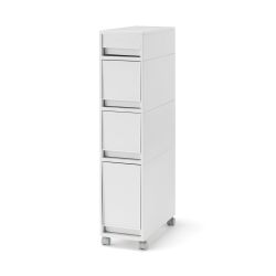 MUJI 84424984 再生聚丙烯存储带轮子 2 白色 灰色