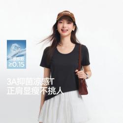 森马 女士短袖T恤 凉感T 3A抑菌
