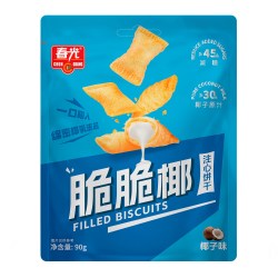 春光 脆脆椰酥性糕点注心饼干脆饼酥卷