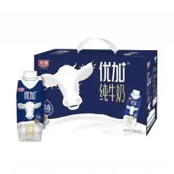 光明 优加3.8蛋白梦幻盖纯牛奶250ml*10盒