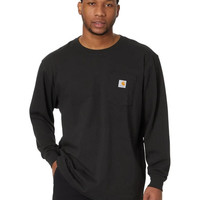 carhartt 男款工装口袋纯棉T恤