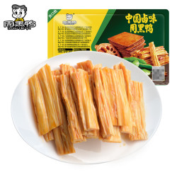 周黑鸭 武汉特产新鲜盒装零食 经典甜辣：卤腐竹130g