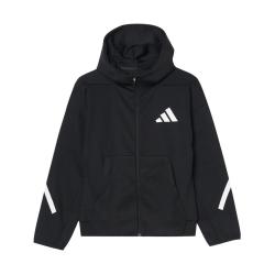 adidas 春秋季男大童经典舒适耐磨运动休闲连帽夹克外套