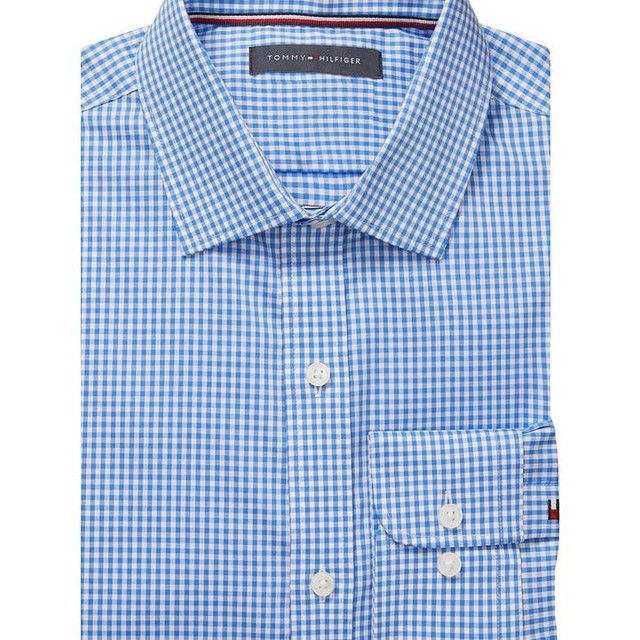 TOMMY HILFIGER 男士修身弹力商务衬衫