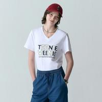 TEENIE WEENIE V领宽松短袖T恤