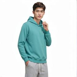 adidas 春秋季男子简约LOGO舒适耐磨高尔夫运动休闲连帽卫衣
