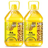 福临门 精选一级大豆油5L*2桶食用油清澈透亮 少油烟