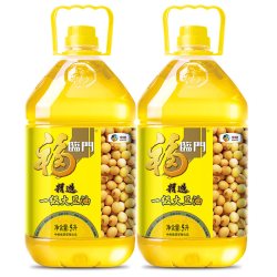 福临门 精选一级大豆油5L*2桶食用油清澈透亮 少油烟